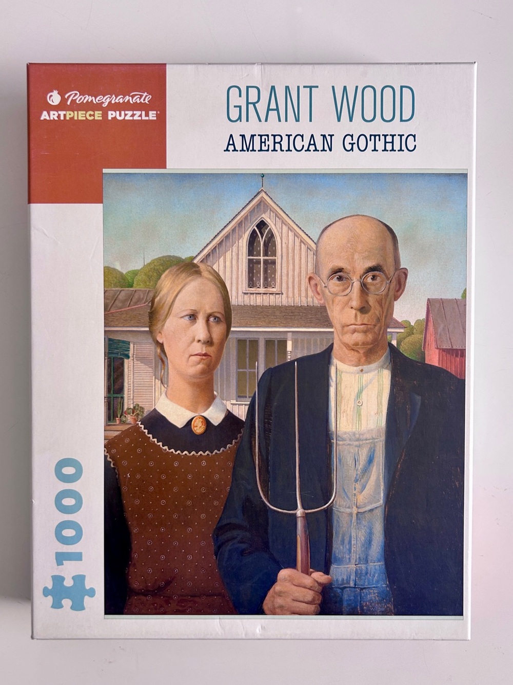 Grant Wood AMERICAN GOTHIC Jigsaw Puzzle 20" x 25" 1000 Piece NEW Classic Art
